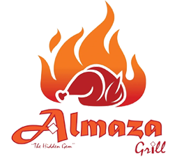 A picture of the almaza grill logo.